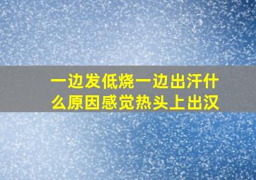 一边发低烧一边出汗什么原因感觉热头上出汉