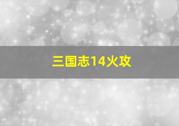 三国志14火攻