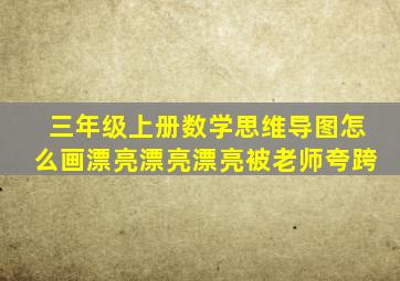 三年级上册数学思维导图怎么画漂亮漂亮漂亮被老师夸跨