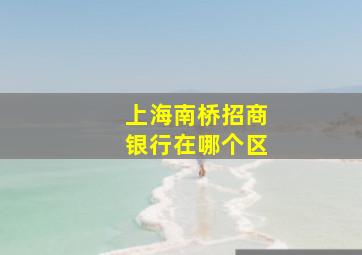 上海南桥招商银行在哪个区