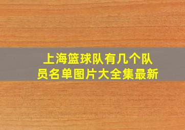 上海篮球队有几个队员名单图片大全集最新