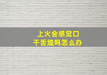 上火会感觉口干舌燥吗怎么办