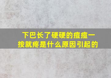 下巴长了硬硬的痘痘一按就疼是什么原因引起的