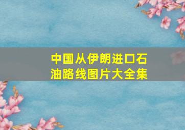 中国从伊朗进口石油路线图片大全集