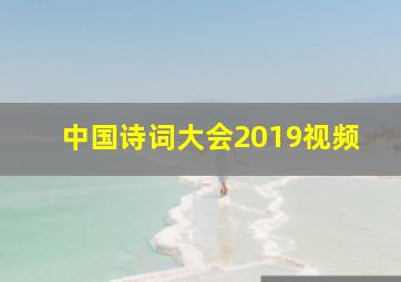 中国诗词大会2019视频