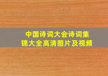 中国诗词大会诗词集锦大全高清图片及视频