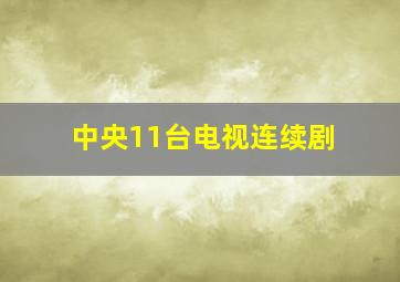 中央11台电视连续剧