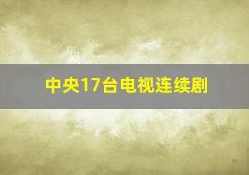 中央17台电视连续剧