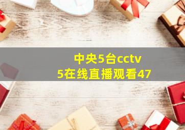 中央5台cctv5在线直播观看47