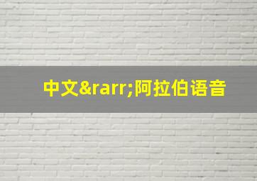 中文→阿拉伯语音