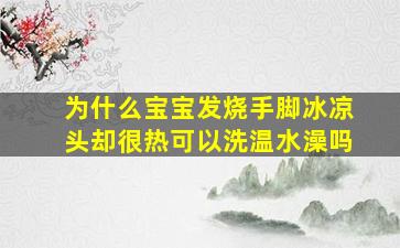 为什么宝宝发烧手脚冰凉头却很热可以洗温水澡吗