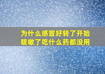 为什么感冒好转了开始咳嗽了吃什么药都没用