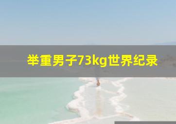 举重男子73kg世界纪录