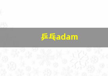 乒乓adam