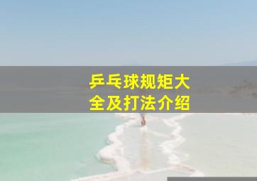 乒乓球规矩大全及打法介绍