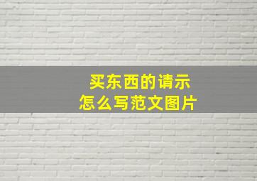 买东西的请示怎么写范文图片