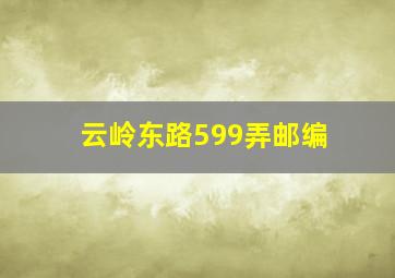 云岭东路599弄邮编