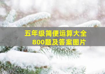 五年级简便运算大全800题及答案图片