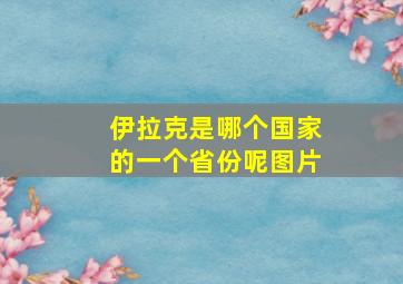 伊拉克是哪个国家的一个省份呢图片