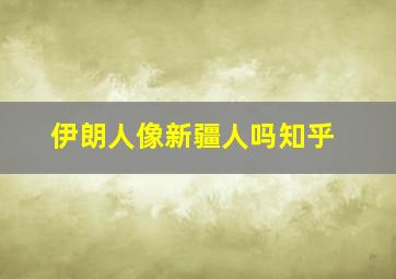 伊朗人像新疆人吗知乎