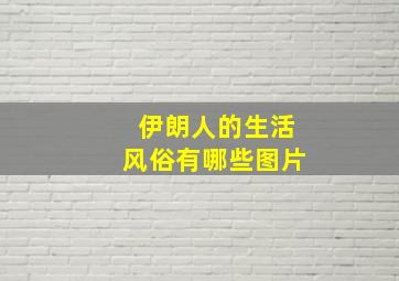 伊朗人的生活风俗有哪些图片