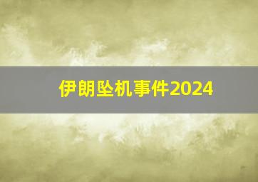 伊朗坠机事件2024