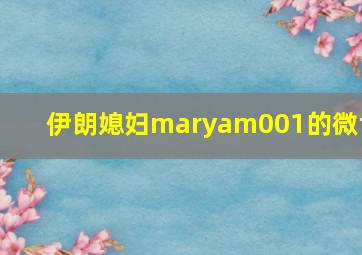 伊朗媳妇maryam001的微博