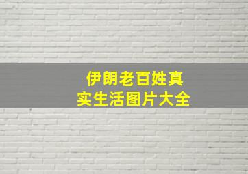 伊朗老百姓真实生活图片大全