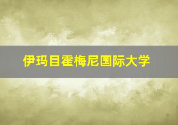 伊玛目霍梅尼国际大学