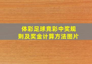 体彩足球竞彩中奖规则及奖金计算方法图片