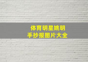 体育明星姚明手抄报图片大全