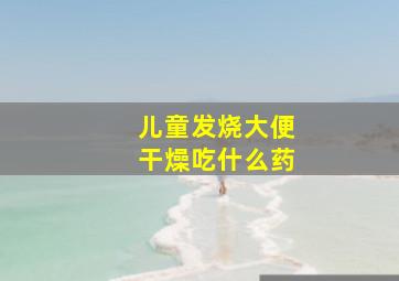 儿童发烧大便干燥吃什么药