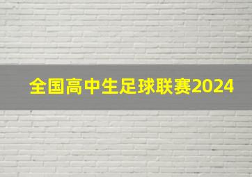 全国高中生足球联赛2024