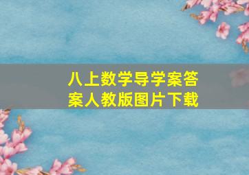 八上数学导学案答案人教版图片下载