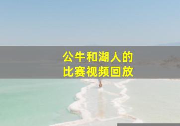 公牛和湖人的比赛视频回放