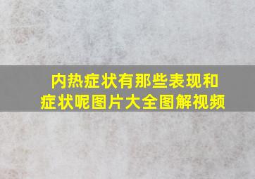 内热症状有那些表现和症状呢图片大全图解视频