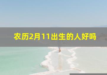 农历2月11出生的人好吗