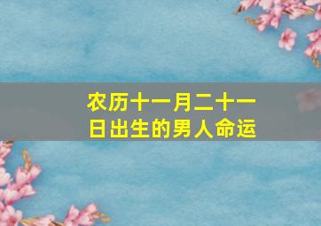 农历十一月二十一日出生的男人命运