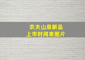 农夫山泉新品上市时间表图片