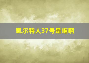 凯尔特人37号是谁啊