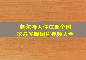 凯尔特人住在哪个国家最多呢图片视频大全