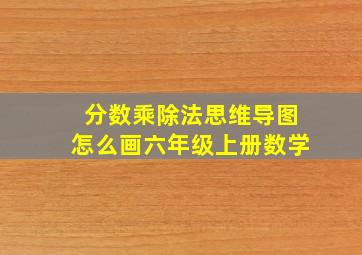 分数乘除法思维导图怎么画六年级上册数学