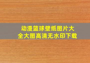 动漫篮球壁纸图片大全大图高清无水印下载