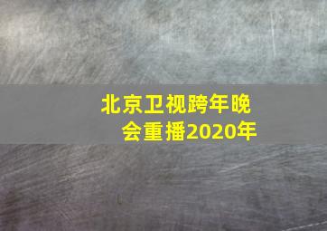 北京卫视跨年晚会重播2020年