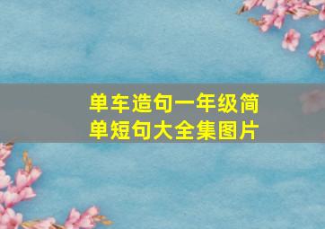 单车造句一年级简单短句大全集图片