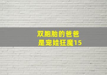 双胞胎的爸爸是宠娃狂魔15