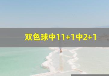 双色球中11+1中2+1