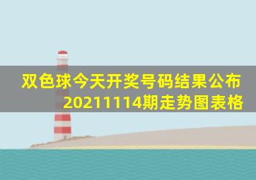 双色球今天开奖号码结果公布20211114期走势图表格