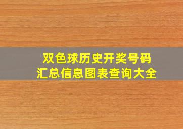 双色球历史开奖号码汇总信息图表查询大全