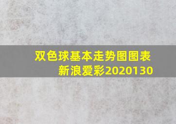 双色球基本走势图图表新浪爱彩2020130